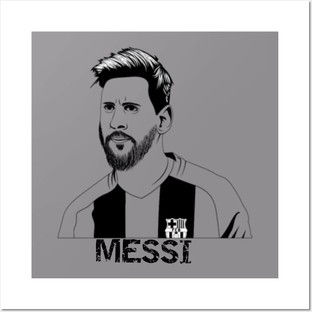 Messi T.shirt Wall Art by MohamedAlaaPh